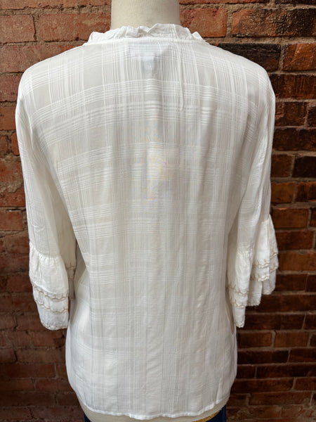 Ruffle Sleeve Blouse - Kamala