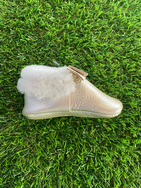 Shearling Bow Moccasin
