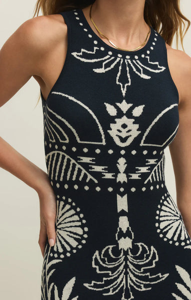 Esperanza Midi Dress in Eclipse