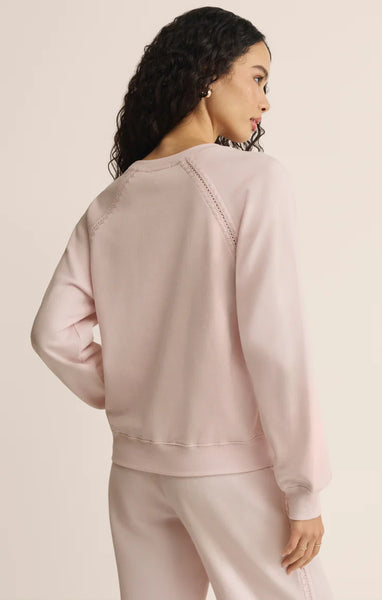 All Around French Terry Sweatshirt in Washed Pink